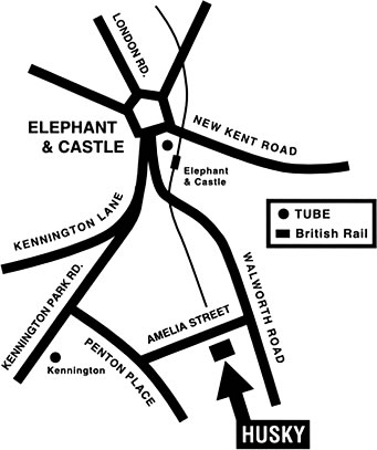 Husky Rehearsal Rooms & Dance Studios Map